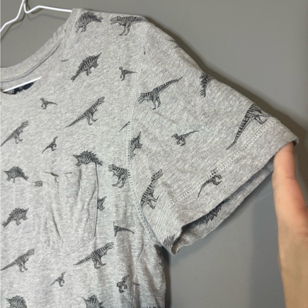 Dinosaur Print Men's Shirt, Aritstry in Motion size M, Tshirt with breast pocket - Picture 3 of 6